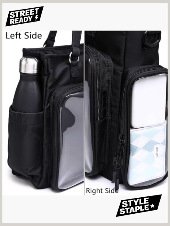 Ita Bag for Pin Display - Nylon Crossbody Shoulder Backpack Tote